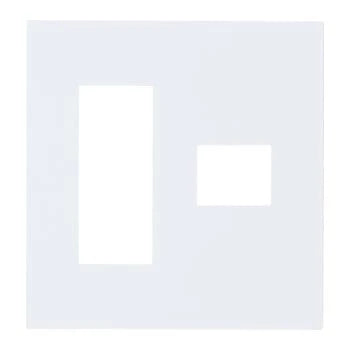 SO-STYLE WNS6074W – Wall Plate (4-Gang: 3+1 Configuration) – Matte White