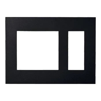 SO-STYLE WNS6503B – Wall Plate (2 Connection Ports + 3-Gang) – Matte Black