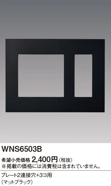 SO-STYLE WNS6503B – Wall Plate (2 Connection Ports + 3-Gang) – Matte Black