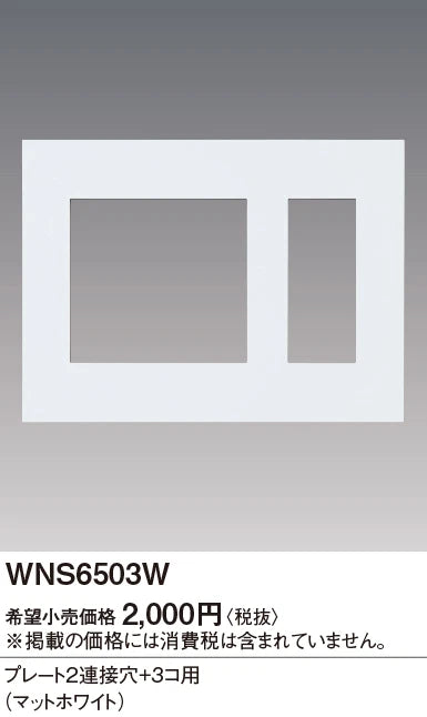 SO-STYLE WNS6503W – Wall Plate (2 Connection Ports + 3-Gang) – Matte White