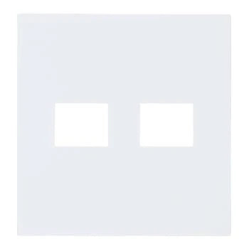 SO-STYLE WNS6772W – Fire-Resistant Plate (2-Gang: 1+1 Configuration) – Matte White