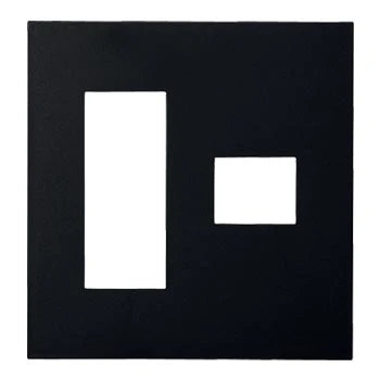 SO-STYLE WNS6774B – Fire-Resistant Plate (4-Gang: 3+1 Configuration) – Matte Black