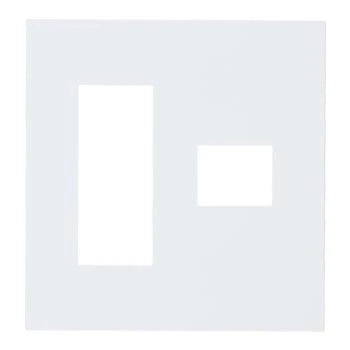 SO-STYLE WNS6774W – Fire-Resistant Plate (4-Gang: 3+1 Configuration) – Matte White