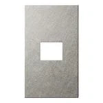 SO-STYLE WNS9601S – Extra Metal Plate (1-Module) – Vibration Finish – Silver