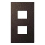 SO-STYLE WNS9602A – Extra Metal Plate (2-Module) – Vibration Finish – Brown