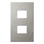 SO-STYLE WNS9602S – Extra Metal Plate (2-Module) – Vibration Finish – Silver
