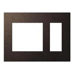 SO-STYLE WNS9653A – Extra Metal Plate (2-Gang with 3-Module Openings) – Vibration Finish – Brown