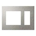 SO-STYLE WNS9653S – Extra Metal Plate (2-Gang with 3-Module Openings) – Vibration Finish – Silver