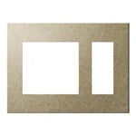 SO-STYLE WNS9653Y – Extra Metal Plate (2-Gang with 3-Module Openings) – Vibration Finish – Gold