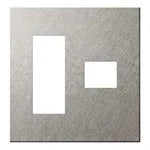 SO-STYLE WNS9674S – Extra Metal Plate (3+1 Gang) – Vibration Finish – Silver