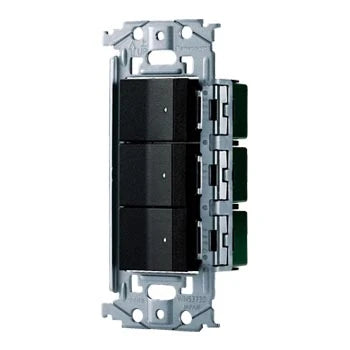 WNSS51555B SO-STYLE埋込スイッチセット(ほたるスイッチC×3)(マットブラック)