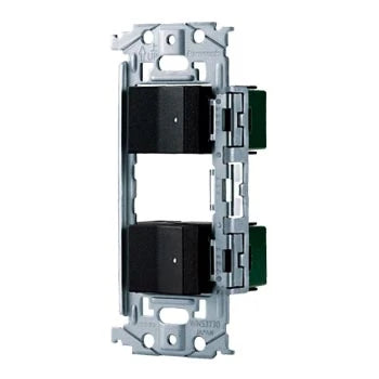 WNSS51696B SO-STYLE埋込スイッチセット(ほたるスイッチE×2)(マットブラック)