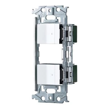 WNSS51696W SO-STYLE埋込スイッチセット(ほたるスイッチE×2)(マットホワイト)