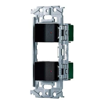 WNSS51898B SO-STYLE埋込スイッチセット(パイロットスイッチC0.5A×2)(マットブラック)