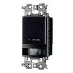 WTA14119B Advance Series Wall-Mounted Automatic Switch with Heat Sensor (Main Unit) (Continuous Operation Time Adjustable from 10 Seconds to 30 Minutes after Detection) (Includes Light Sensor and Manual Switch) (Matte Black)