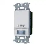 WTA14119CS アドバンスシリーズ 壁取付熱線センサ付自動スイッチ （親器）（検知後連続動作時間約10秒～30分可変形） （明るさセンサ・手動スイッチ付）（シルバー）