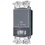 WTA1614H Advance Series Toilet Wall-Mounted Automatic Switch with Heat Sensor (for Ventilation Fan Linkage) (Continuous Light Time Adjustable from 10 Seconds to 30 Minutes after Detection) (Brightness Sensor Included) (Matte Gray)