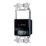 WTA18115BK Advance Series Wall-Mounted Automatic Switch with Heat Sensor (2-Wire, 3-Way Wiring Compatible) (LED Only) (Continuous Operation Time Adjustable from Approximately 10 Seconds to 30 Minutes after Detection)