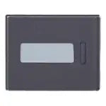 WTA3012H Advance Series Flush Mount Double Switch Handle with Nameplate, Matte Gray