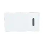 WTA3023W Advance Series Flush Mount Triple Switch Handle, with Display and No Name, Matte White
