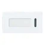 WTA3033W Advance Series Flush Mount Triple Switch Handle with Display and Name, Matte White