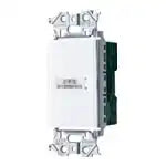 WTA53839W Advance Series Recessed Electronic Toilet Ventilation Switch (Light and Ventilation Fan Linked) (Ventilation Fan Off Delay Adjustable from 0 to 30 Minutes) (Matte White)