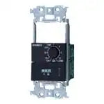 WTA53915BK Advance Series Recessed Electronic Bathroom Ventilation Switch (Switch Space, 12-Hour Timer) (Approx. 10 Seconds to 12 Hours) (Matte Black)