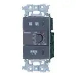 WTA53916HK Advance Series Recessed Electronic Bathroom Ventilation Switch (Firefly Switch B, 12-Hour Timer) (Approx. 10 Seconds to 12 Hours) (Matte Gray)