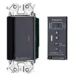 WTA56713H Advance Series Remote Control (2-wire, Main Unit, 3-Way Wiring Compatible) (Reverse Phase Dimming, 3-Channel) (Compatible with 3.2A LEDs) (Matte Gray)
