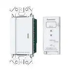 WTA56713W Advance Series Remote Control (2-wire, Main Unit, 3-Way Wiring Compatible) (Reverse Phase Dimming, 3-Channel) (Compatible with 3.2A LEDs) (Matte White)