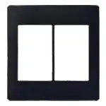 WTA7102BK Advance Switch Plate (Dual) (Matte Black)