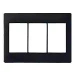 WTA7103BK Advance Switch Plate (3-Piece) (Matte Black)