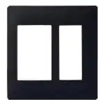 WTA7112BK Advance Switch and Outlet Plate (2-Pack) (Matte Black)
