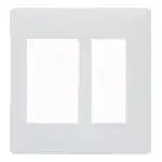 WTA7312WK Advance Simple Fire-Resistant Switch and Outlet Plate (Dual-Phase) (Matte White)