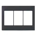WTA7339HK Advance Simple Fire-Resistant Switch Plate (3-Way) (Matte Gray)