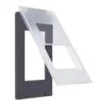 WTA73512BK Advance Simple Fireproof Switch Plate with Protective Cover (for Single-Side/Double-Handle Top Covers) (Black)