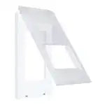WTA73512WK Advance Simple Fireproof Switch Plate with Protective Cover (for Single-Side Double-Handle Top Covers) (White)