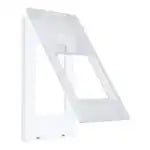 WTA73513WK Advance Simple Fire-Resistant Switch Plate with Protective Cover (for Single-Handle Triple-Handle Top Covers) (White)