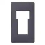 WTA75124HK Advance Simple Fireproof Switch and Outlet Plate (for Switch and 2 Outlets) (with Insulation Frame) (Matte Gray)