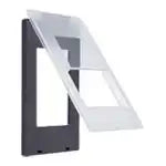 WTA795129H Advance Switch Plate with Protective Cover (for Single-Gang/Double-Handle Top Cover) (Gray)