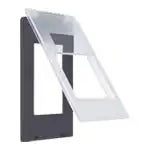 WTA795139B Advance Switch Plate with Protective Cover (for Single-Handle/Triple-Handle Top Covers) (Black)
