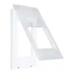 WTA795139W Advance Switch Plate with Protective Cover (for Single-Handle/Triple-Handle Top Covers) (White)