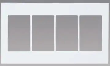 WTA8104W Advance Select Switch Plate (4-way) (Matte White)