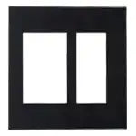 WTA8112B Advance Select Switch + Outlet Plate (Dual) (Matte Black)