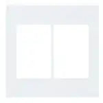 WTA8326W Advance Simple Fire-Resistant Select Switch Plate (Dual-Use) (Matte White)