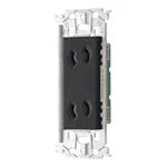 WTL10623H Advance Recessed Double Outlet with Metal Frame (Gray)