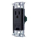 SO-STYLE WTL11313MB – In-Wall Grounded Outlet with Earth Terminal & Metal Mounting Frame – Matte Black