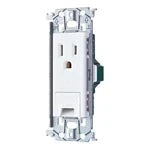 SO-STYLE WTL11313MW – In-Wall Grounded Outlet with Earth Terminal & Metal Mounting Frame – Matte Ceramic White