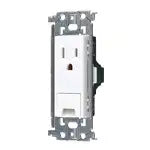 WTL11313W Advance Recessed Grounded Outlet with Grounding Terminal (Metal Frame) (Ceramic White)