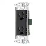 WTL11623H Advance Recessed Grounded Double Outlet (with Metal Frame) (Gray)